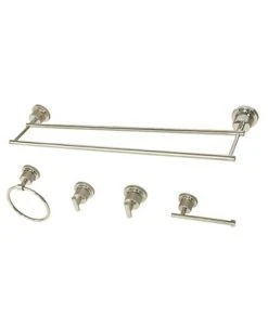 Kingston Brass Dual-Towel Bar 5-Pc. Bathroom Accessory Set -Hotel Collection Shop 14770880 fpx