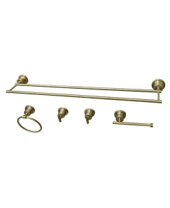 Kingston Brass Dual-Towel Bar 5-Pc. Bathroom Accessory Set -Hotel Collection Shop 14770882 fpx
