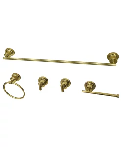 Kingston Brass 5-Pc. Bathroom Accessory Set In Polished Brass