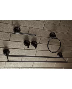 Kingston Brass Concord Dual-Towel Bar 5-Pc. Bathroom Accessory Set In Oil Rubbed Bronze -Hotel Collection Shop 14770918 fpx