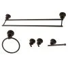 Kingston Brass Concord Dual-Towel Bar 5-Pc. Bathroom Accessory Set In Oil Rubbed Bronze