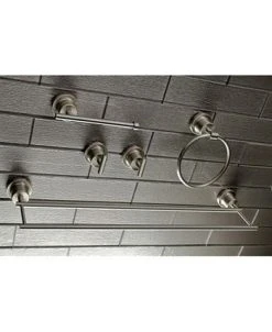 Kingston Brass Concord Dual-Towel Bar 5-Pc. Bathroom Accessory Set In Brushed Nickel -Hotel Collection Shop 14770936 fpx