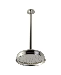 Kingston Brass Trimscape 10-Inch Shower Head With 17-Inch Ceiling Mounted Shower Arm In Brushed Nickel