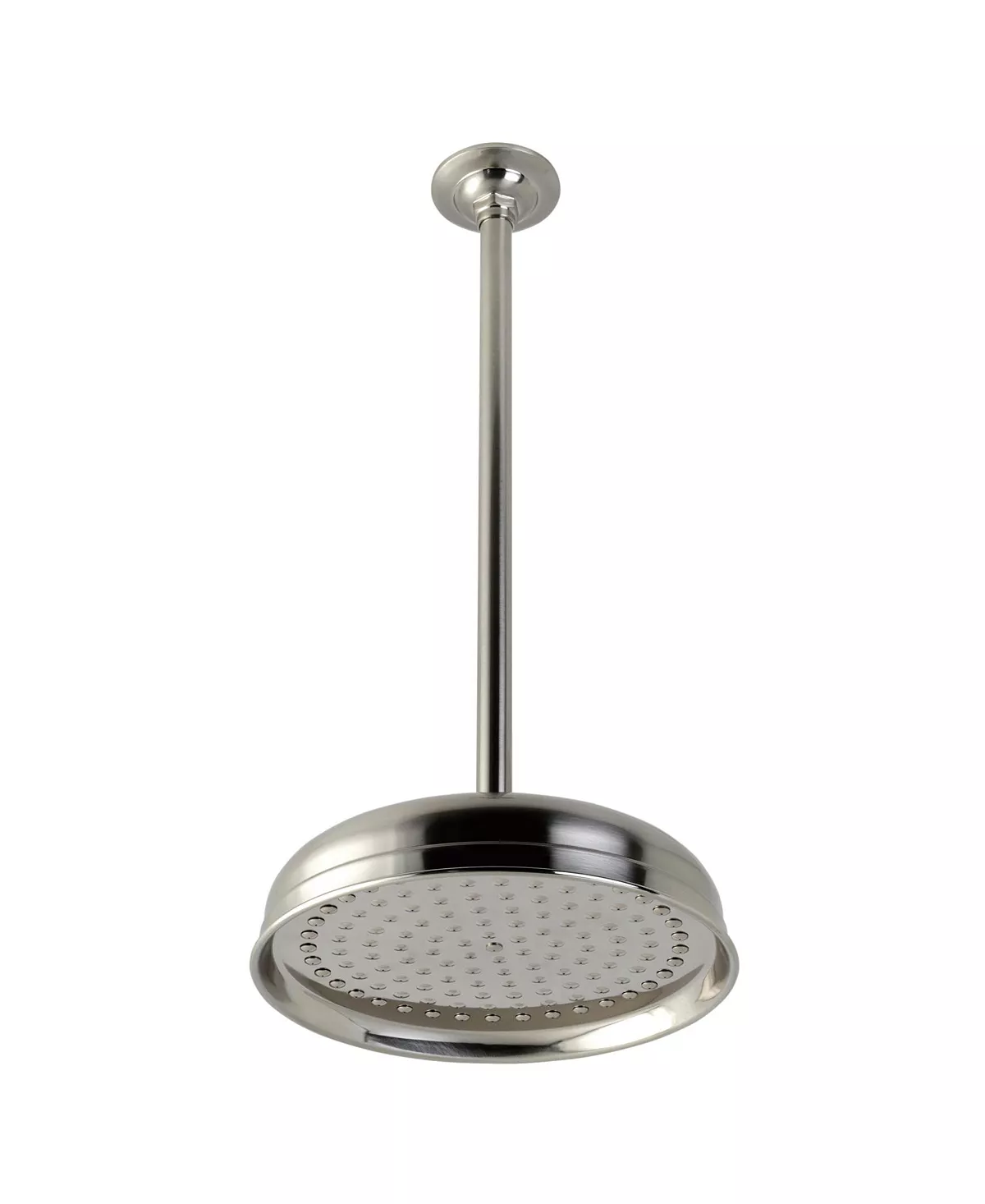 Kingston Brass Trimscape 10-Inch Shower Head With 17-Inch Ceiling Mounted Shower Arm In Brushed Nickel 1 Kingston Brass Trimscape 10-Inch Shower Head With 17-Inch Ceiling Mounted Shower Arm In Brushed Nickel