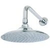 Kingston Brass Victorian 8-Inch OD Brass Shower Head With 12-Inch Shower Arm In Polished Chrome