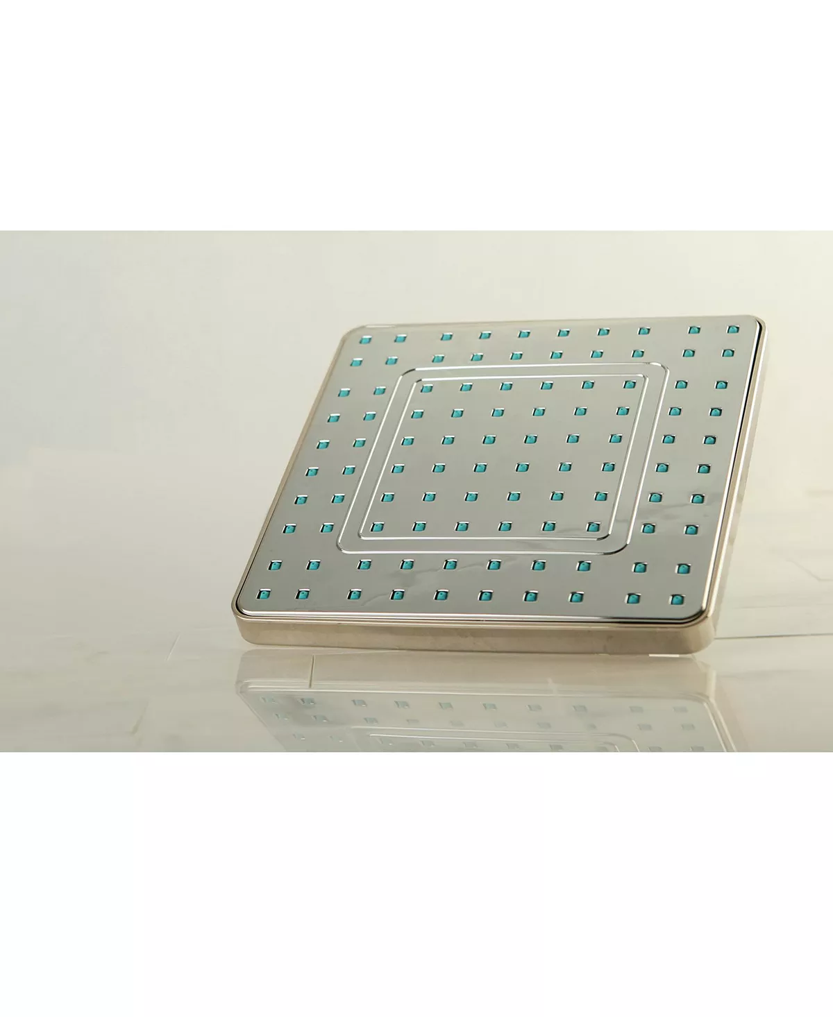 Kingston Brass Claremont Full Spray Square Rain Shower In Brushed Nickel 2 Kingston Brass Claremont Full Spray Square Rain Shower In Brushed Nickel - Image 2