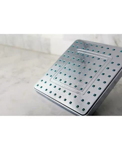 Kingston Brass Claremont Full Spray Square Rain Shower In Polished Chrome -Hotel Collection Shop 14771302 fpx