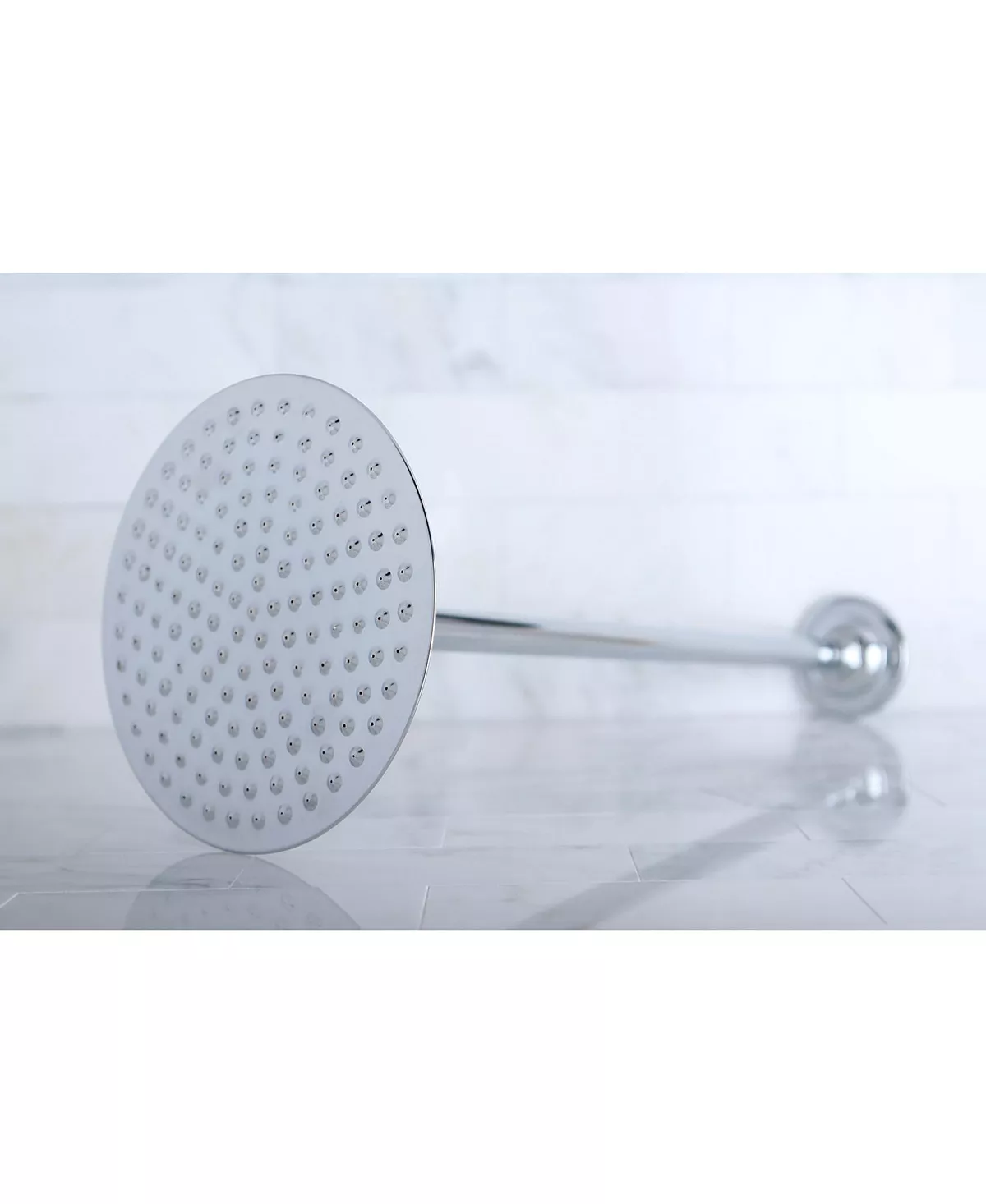 Kingston Brass Victorian Shower Head With 17-Inch Ceiling Mounted Shower Arm In Polished Chrome 2 Kingston Brass Victorian Shower Head With 17-Inch Ceiling Mounted Shower Arm In Polished Chrome - Image 2