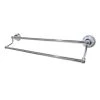 Kingston Brass Restoration 24-Inch Dual Towel Bar In Polished Chrome