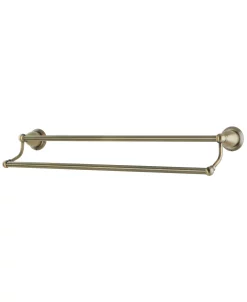 Kingston Brass Heritage 24-Inch Dual Towel Bar In Vintage Brass