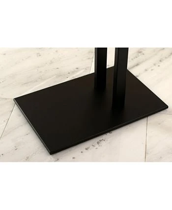 Kingston Brass Double L Shape Pedestal Towel Holder In Matte Black 3 Kingston Brass Double L Shape Pedestal Towel Holder In Matte Black - Image 3