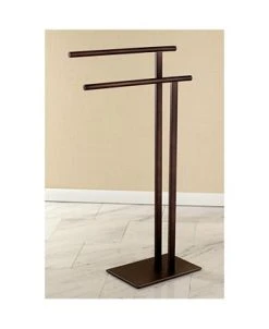 Kingston Brass Double L Shape Pedestal Towel Holder -Hotel Collection Shop 14771511 fpx