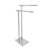 Kingston Brass Double L Shape Pedestal Towel Holder In Polished Chrome