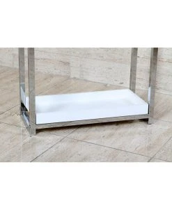 Kingston Brass Pedestal 2-Tier Steel Construction Towel Rack With Wooden Case -Hotel Collection Shop 14771543 fpx