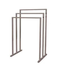 Kingston Brass Modern Pedestal 3-Tier Steel Construction Towel Rack