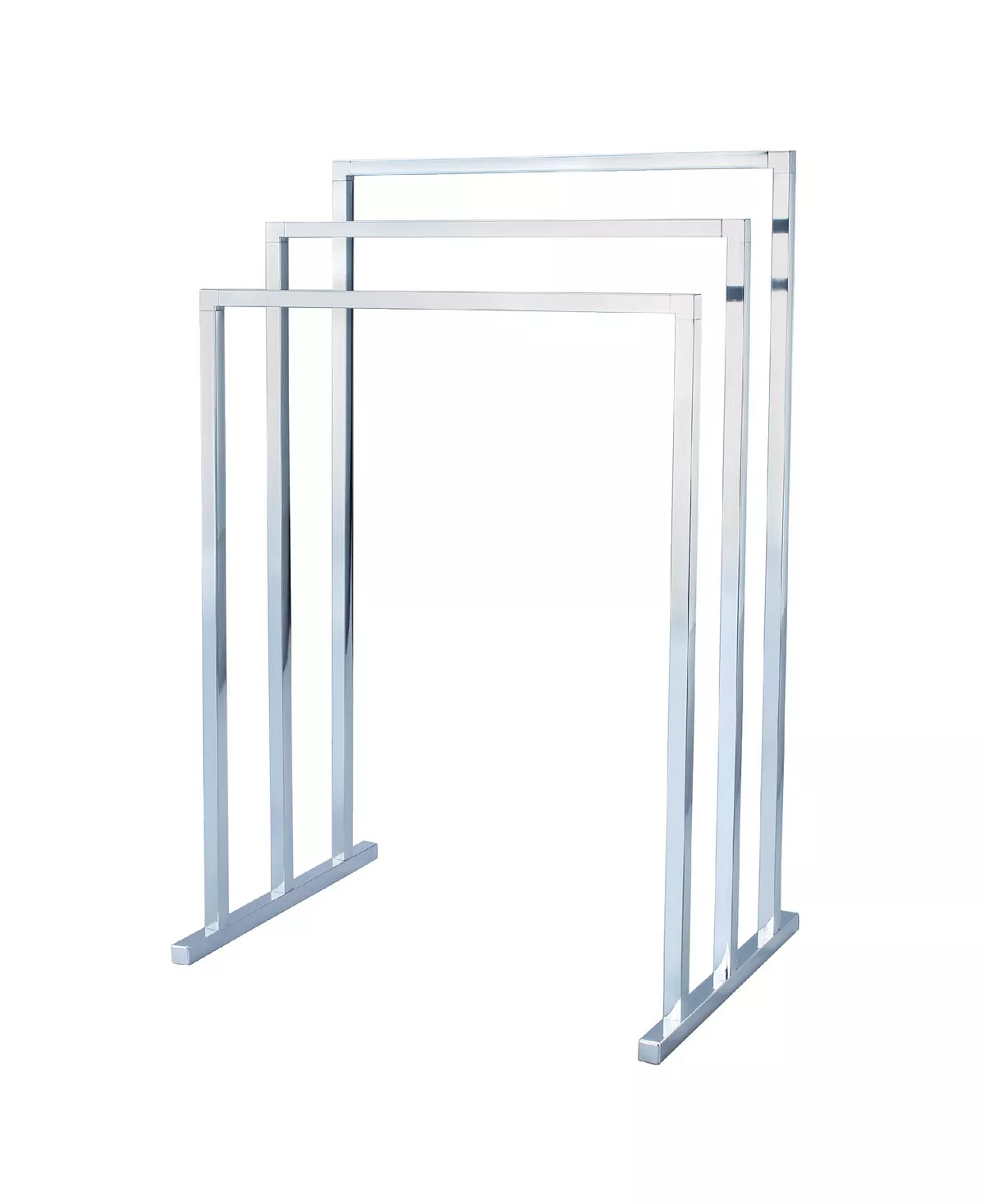 Kingston Brass Modern Pedestal 3-Tier Steel Construction Towel Rack 3 Kingston Brass Modern Pedestal 3-Tier Steel Construction Towel Rack - Image 3