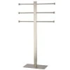 Kingston Brass Edenscape Freestanding Stainless Steel Towel Holder With Rectangular Base In Brushed Nickel