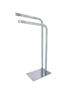 Kingston Brass Edenscape Pedestal Dual Towel Rack In Chrome