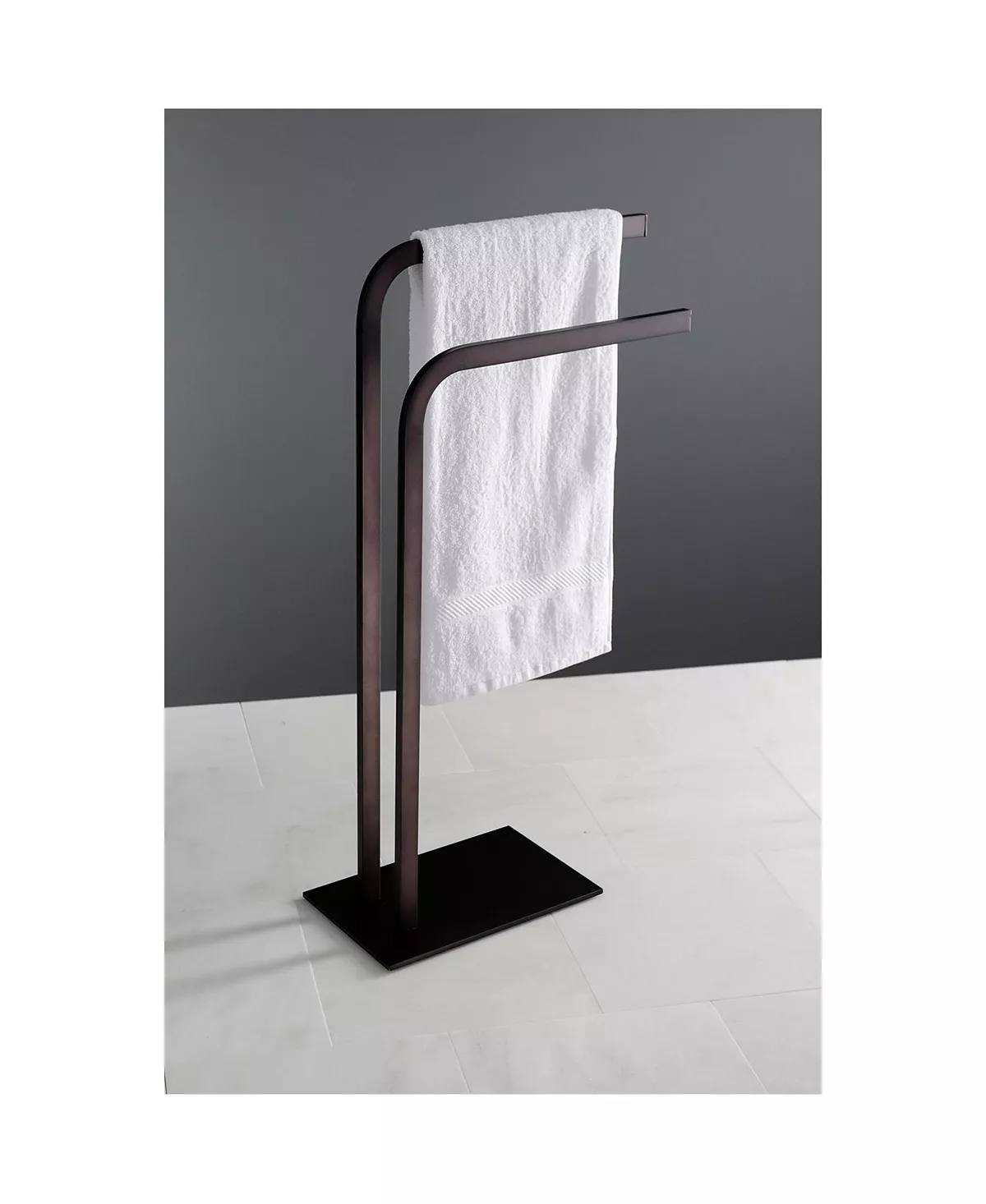 Kingston Brass Pedestal Dual Towel Rack 5 Kingston Brass Pedestal Dual Towel Rack - Image 5
