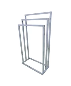 Kingston Brass 3-Tier Pedestal Towel Rack In Polished Chrome