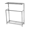 Kingston Brass Modern Freestanding Iron Towel Rack In Polished Chrome