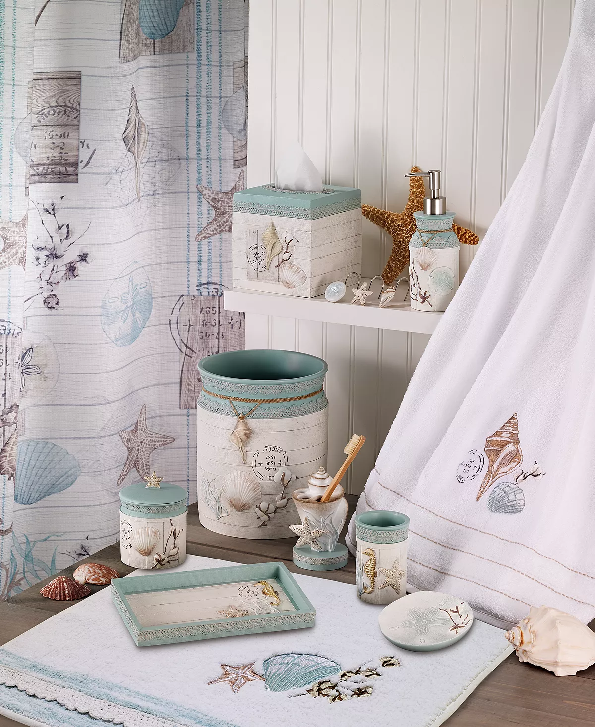 Avanti Farmhouse Shell Bath Collection 1 Avanti Farmhouse Shell Bath Collection