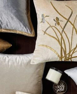 Michael Aram Iris Embroidered Velvet Decorative Pillow 18 X 18 9 Michael Aram Iris Embroidered Velvet Decorative Pillow 18 X 18 -Hotel Collection Shop 16904315 fpx