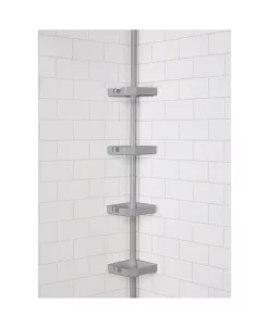 Bath Bliss 4 Tier Tension Corner Shower Organizer Caddy -Hotel Collection Shop 17787548 fpx