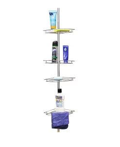Home Basics 4 Tier Corner Shower Shelf