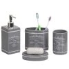 Home Basics Paris Bath Accessory 4 Piece Set