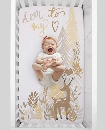Macy's Deer To My Heart Tree Leaf Photo Op Fitted Crib Sheet 3 Macy's Deer To My Heart Tree Leaf Photo Op Fitted Crib Sheet - Image 3