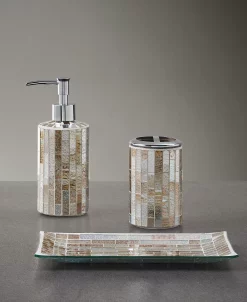 Décor Studio Charlotte Mosaic 3pc Bath Accessory Set -Hotel Collection Shop 19901254 fpx