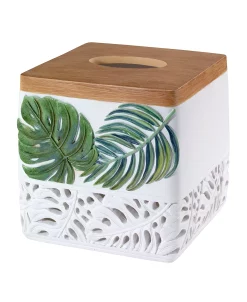 Avanti Viva Palm Tissue Box Cover