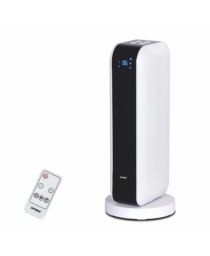 Optimus 17 In. Oscillating Tower Heater W/ Remote, Digital Temperature Readout & Setting 1 Optimus 17 In. Oscillating Tower Heater W/ Remote, Digital Temperature Readout & Setting