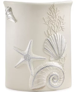 Avanti Bath, Sequin Shells Wastebasket