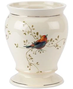 Avanti Bath Accessories, Gilded Birds Trash Can
