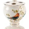 Avanti Bath Accessories, Gilded Birds Toothbrush Holder