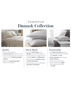 Charter Club 1.5 Stripe 550 Thread Count 100% Supima Cotton Fitted Sheet, Twin, Created For Macy's -Hotel Collection Shop 8514977 fpx